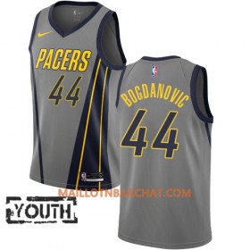 Maillot NBA Indiana Pacers Bojan Bogdanovic 44 2018-19 Nike City Edition Gris Swingman - Enfant